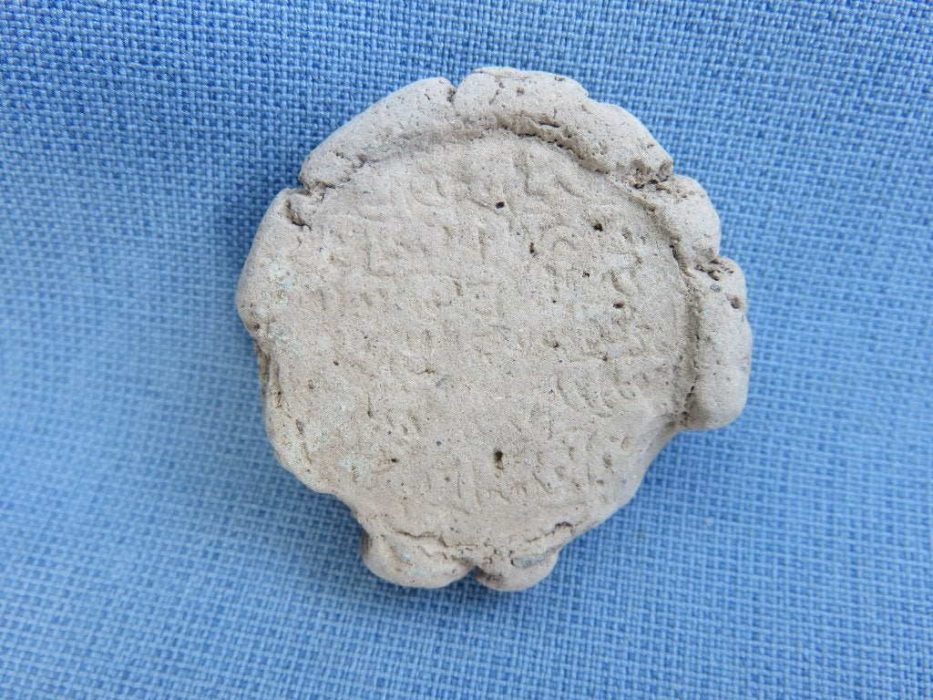 Kleizegel met tekst - Armenië - ca. 300 B.C. bodemvondst, Ophalen of Verzenden