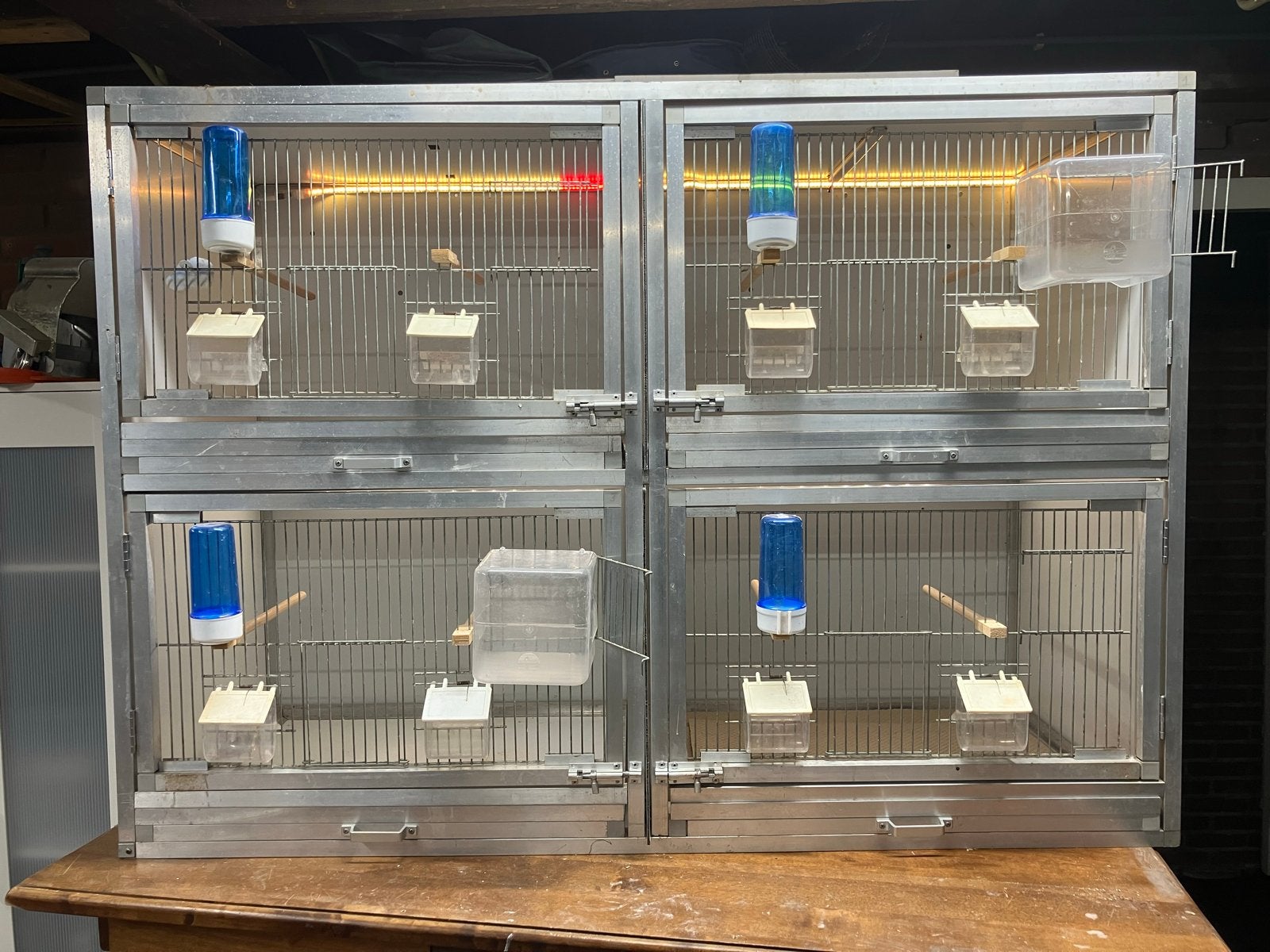Kweekkooi van trespa en aluminium 125 cm, Dieren en Toebehoren, Ophalen, Gebruikt, Aluminium, Broedkooi of Kweekkooi