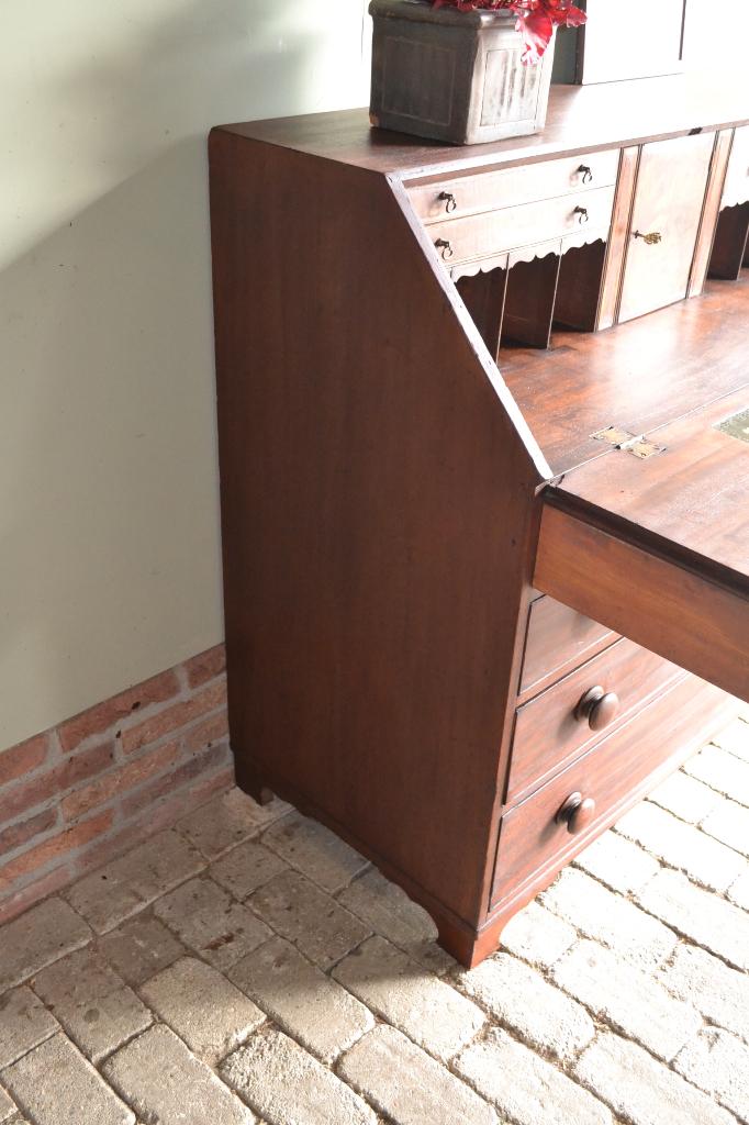 Prachtige antieke mahonie secretaire, bureau, buro, ladekast, Antiek en Kunst, Verzenden