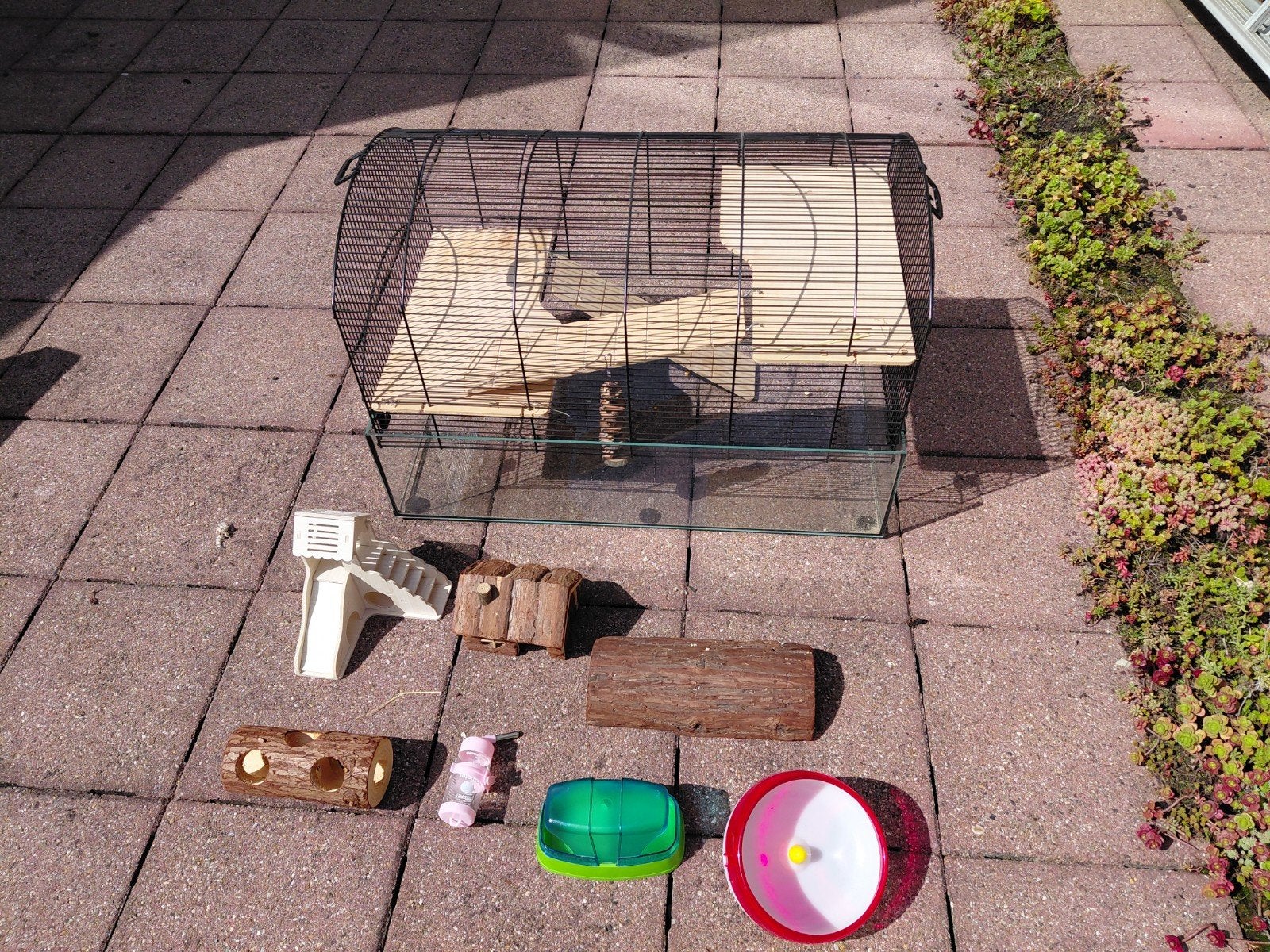 mooie grote hamsterkooi, Ophalen