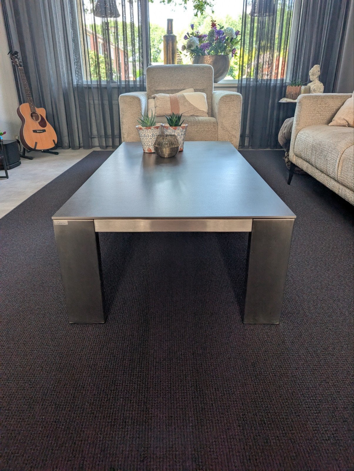 Te koop zgan salontafel., Huis en Inrichting, Ophalen, 100 tot 150 cm, 50 tot 100 cm, Zo goed als nieuw