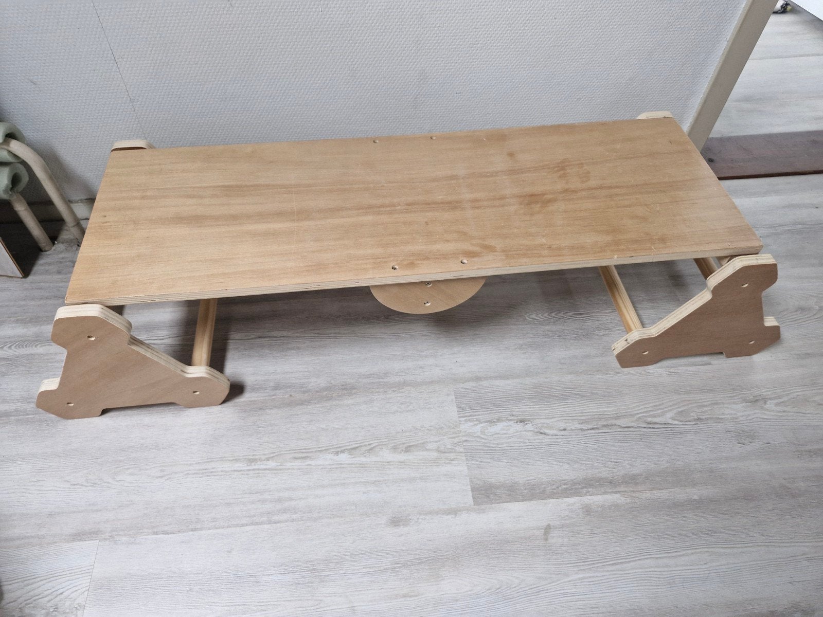 Houten Evenwichtsbalk 3-in-1 Klimrek voor Kinderen, Kinderen en Baby's, Ophalen, Gebruikt, Glijbaan
