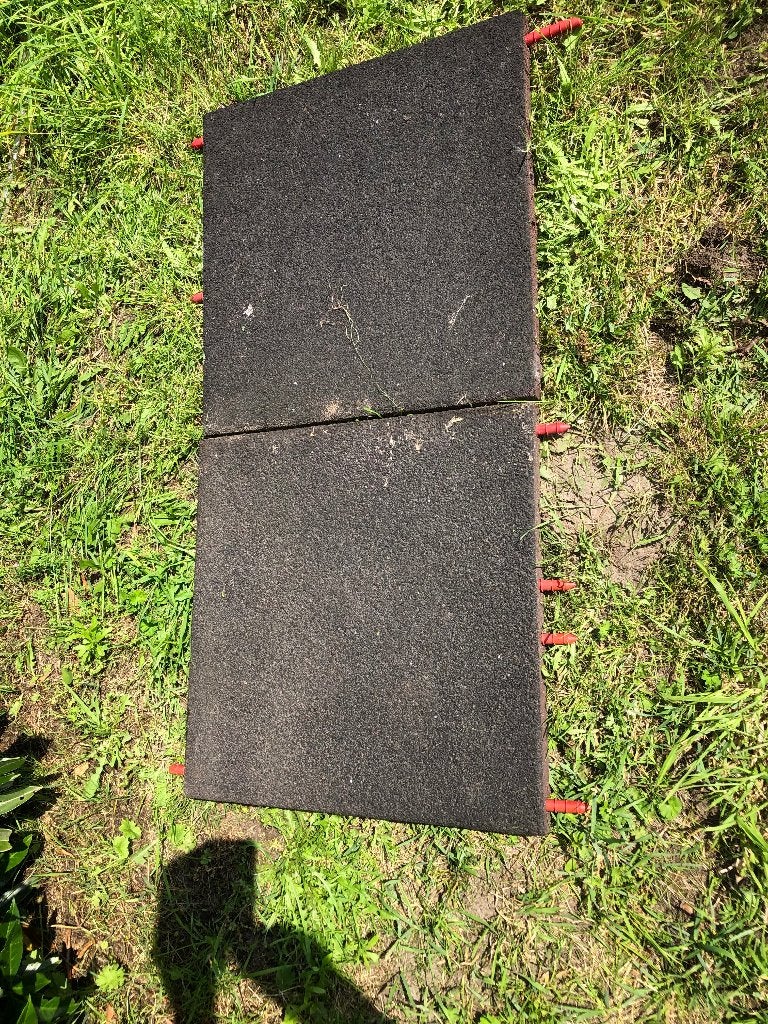 Rubber tegels, Ophalen, Gebruikt, Overige typen, Rubber