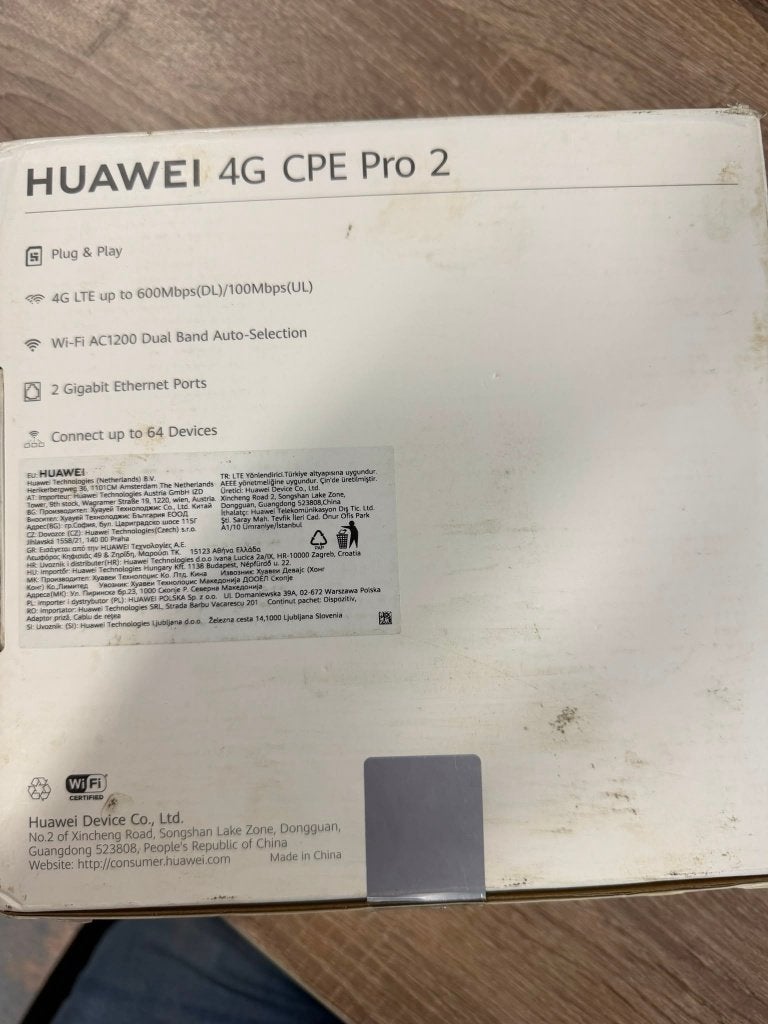 Huawei 4G CPE Pro 2, Computers en Software, Ophalen of Verzenden, Zo goed als nieuw