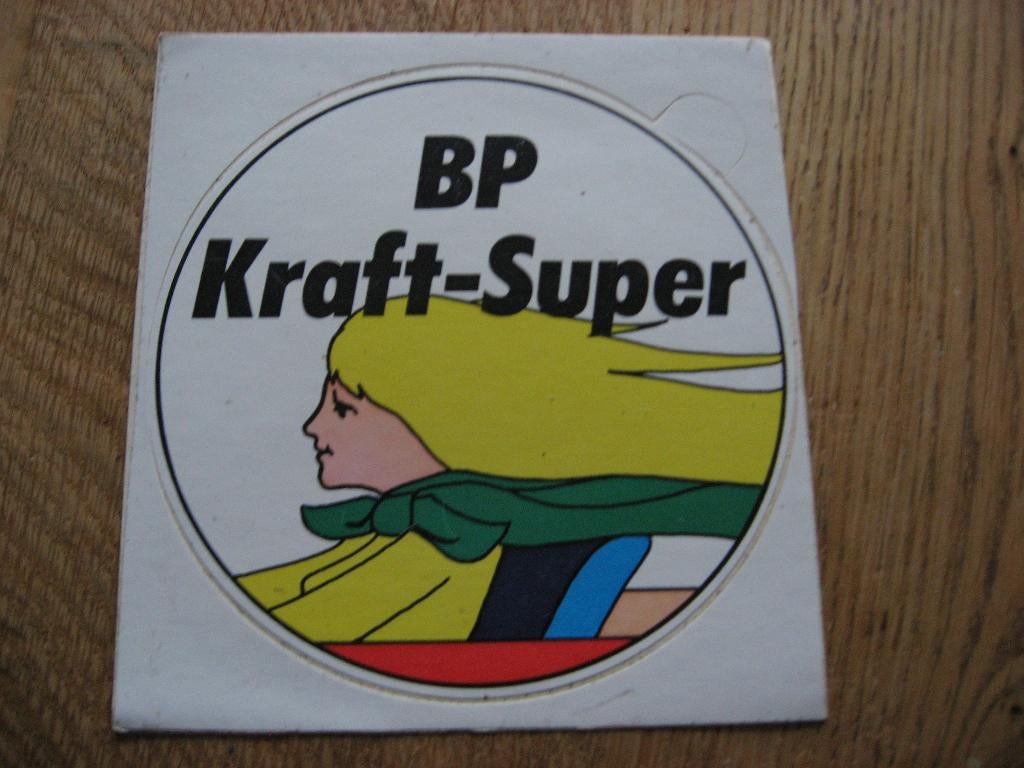 Sticker BP Kraft-Super 11 x 12 cm, Ophalen, Nieuw, Overige typen