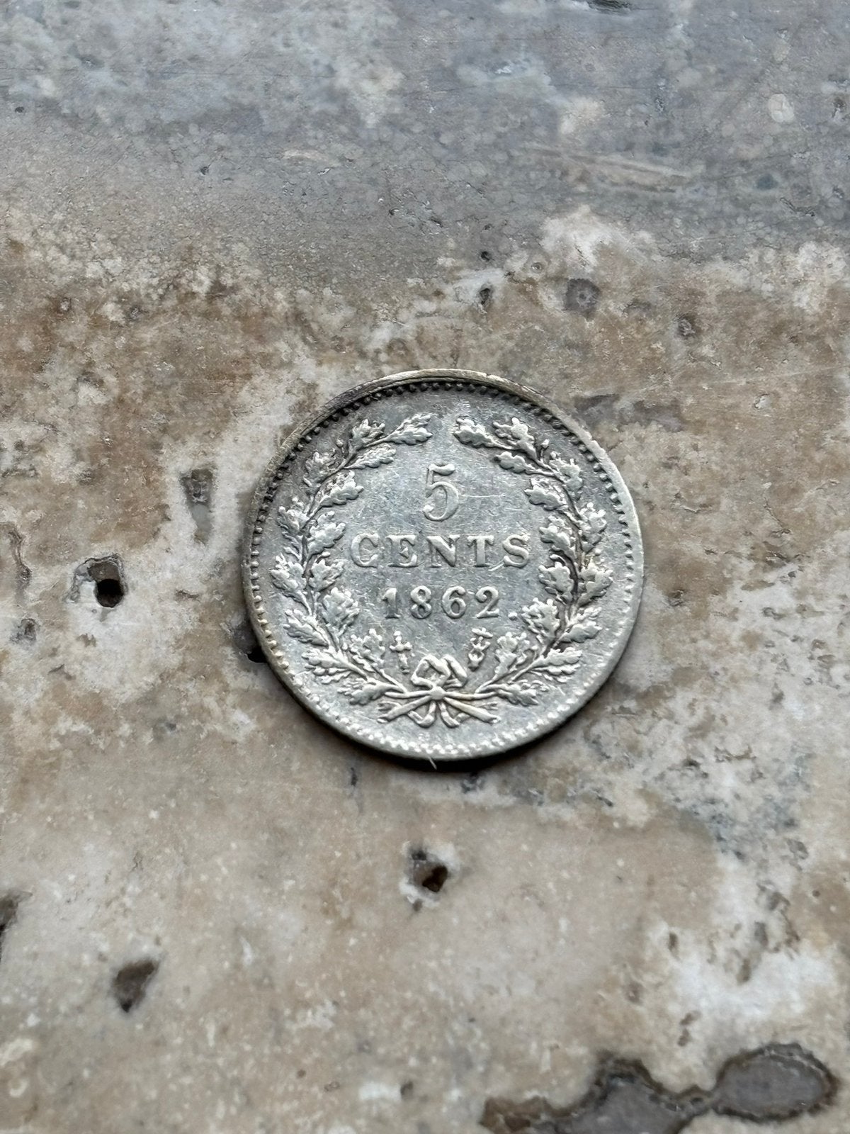 5 cent 1862 Willem III, mooie kwaliteit, Koning Willem III, Zilver, Ophalen of Verzenden, Losse munt