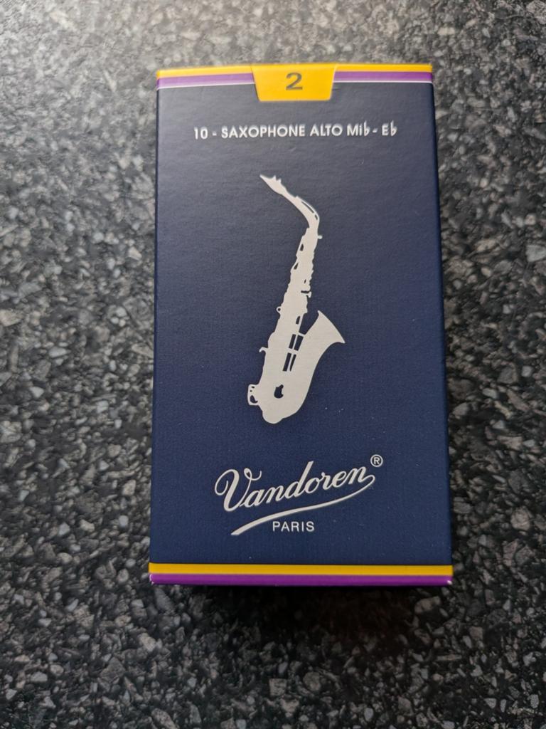 Vandoren Rietjes voor Altsaxofoon - Sterkte 2 (10 stuks), Muziek en Instrumenten, Blaasinstrumenten | Saxofoons, Ophalen of Verzenden