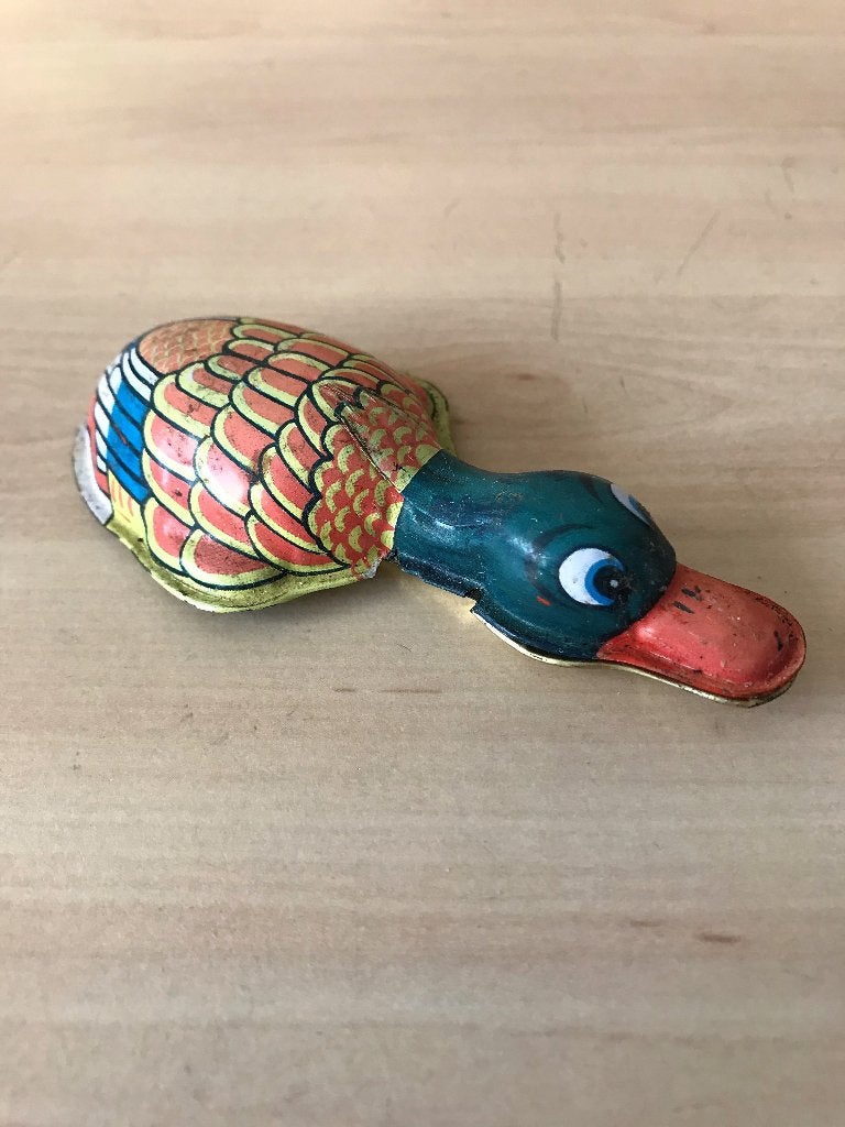 Klikker Eend Blik 10 cm, Ophalen of Verzenden, Gebruikt
