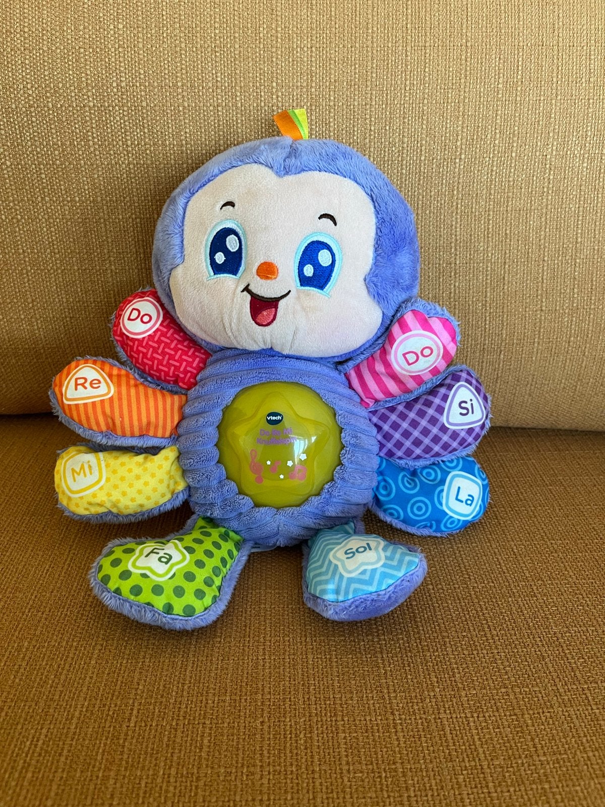 VTech Do Re Mi Knuffelspin - Interactief babyspeelgoed, Ophalen of Verzenden, Zo goed als nieuw