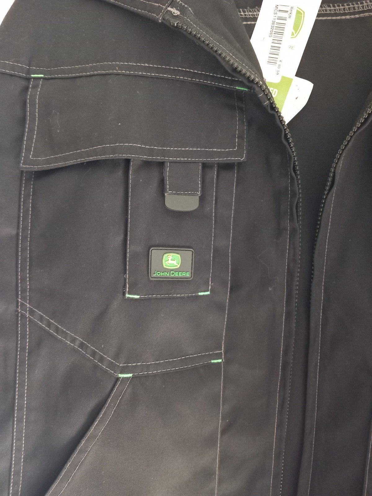 John Deere werkjas - Maat L - Nieuw met label, John deere, Maat 48/50 (M), Zwart, Nieuw