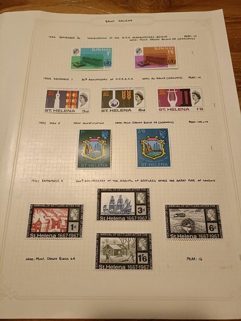 Postzegels - Saint Helena - 1966-1967, Ophalen of Verzenden, Buitenland