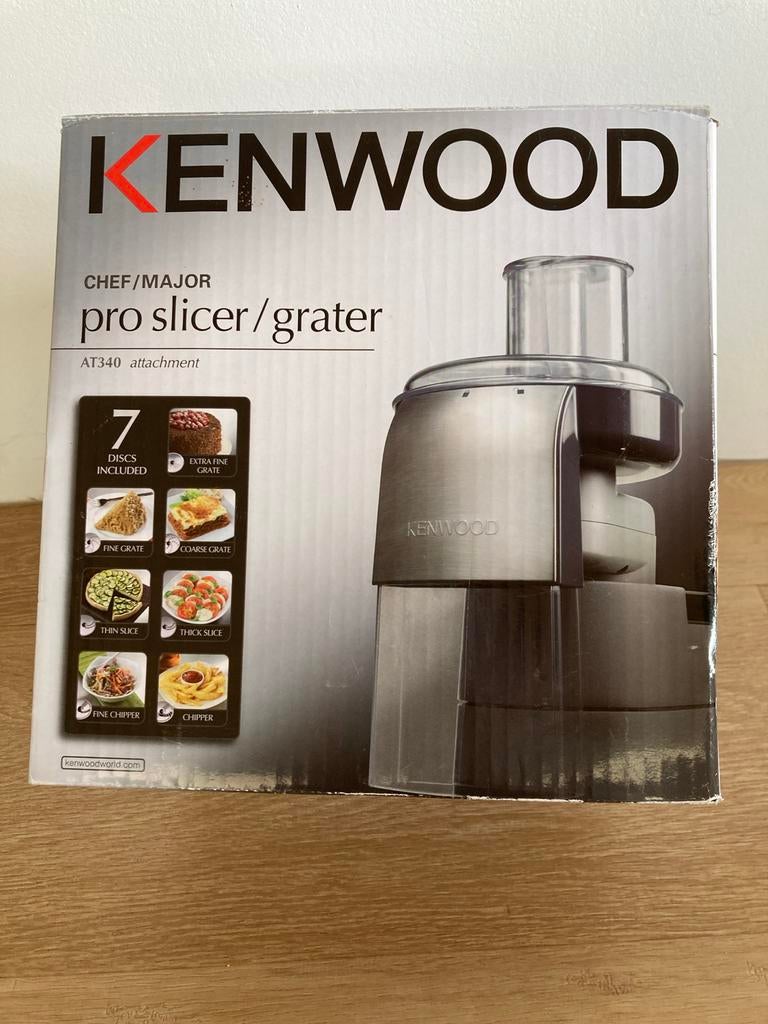 Kenwood Chef/Major Pro Slicer/Grater AT340 Opzetstuk, Nieuw, Ophalen of Verzenden, Vaatwasserbestendig, Minder dan 1 liter
