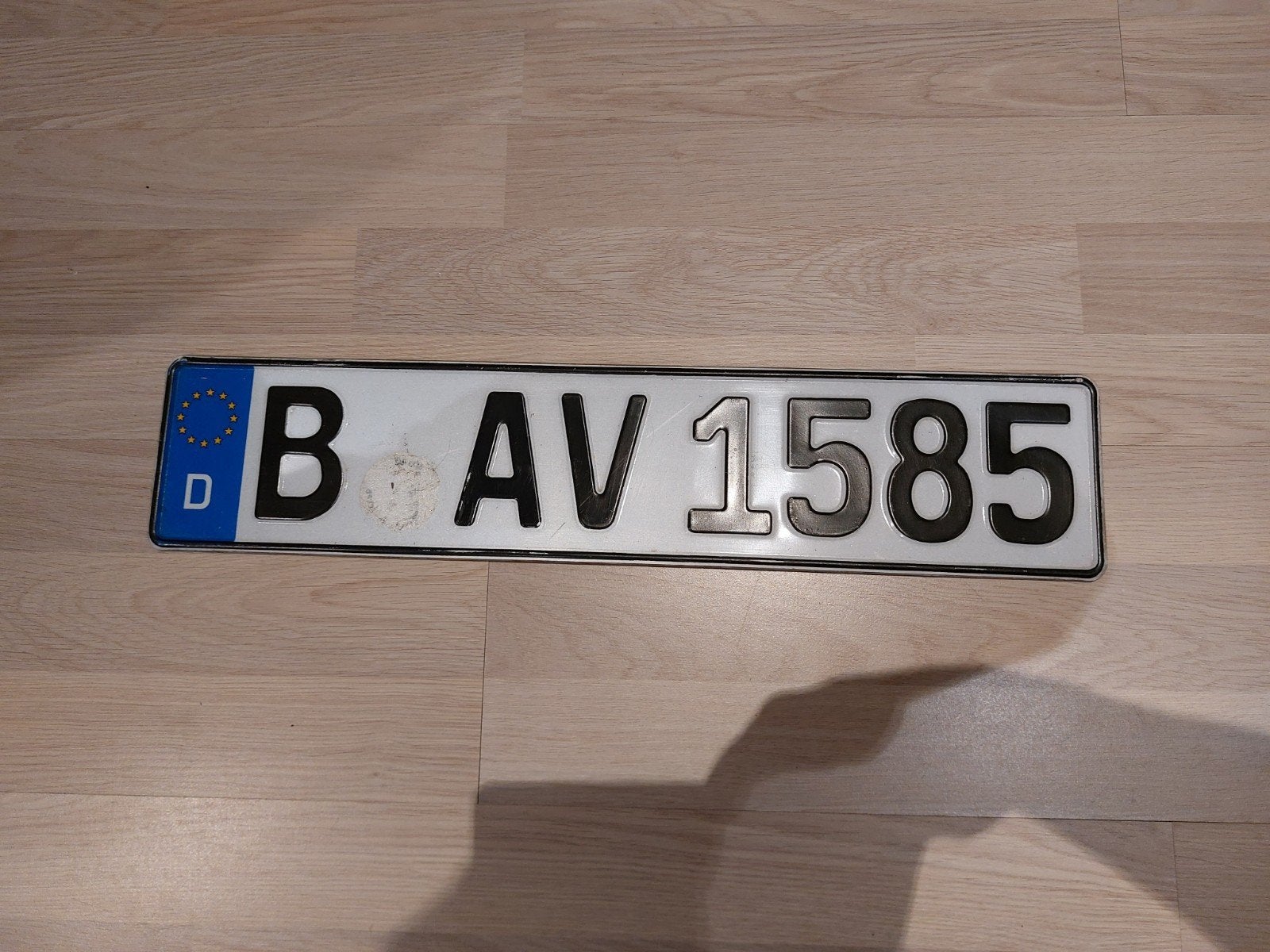 kentekenplaat duitsland Berlijn stadt, Verzamelen, Overige Verzamelen, Ophalen, Gebruikt
