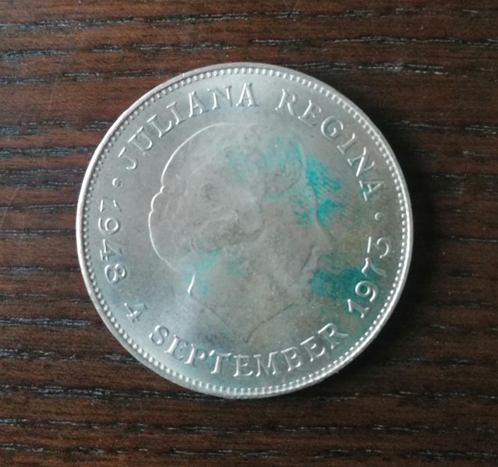 Zilveren Juliana tientje 1973, Koningin Juliana, Verzenden, Zilver, Losse munt