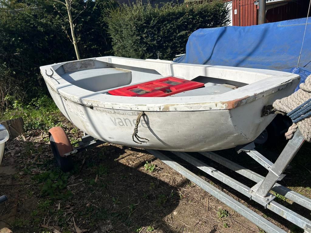 Riwa 3500. Vis boot, bijboot, bootje, polyester , aanhanger, Watersport en Boten, Vis- en Consoleboten, Ophalen, 10 tot 30 pk