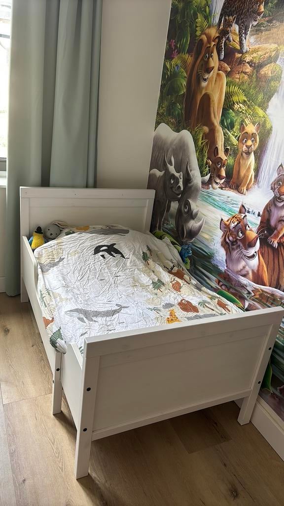 IKEA Sundvik meegroeibed wit, Ophalen, Gebruikt, 70 tot 85 cm, Matras
