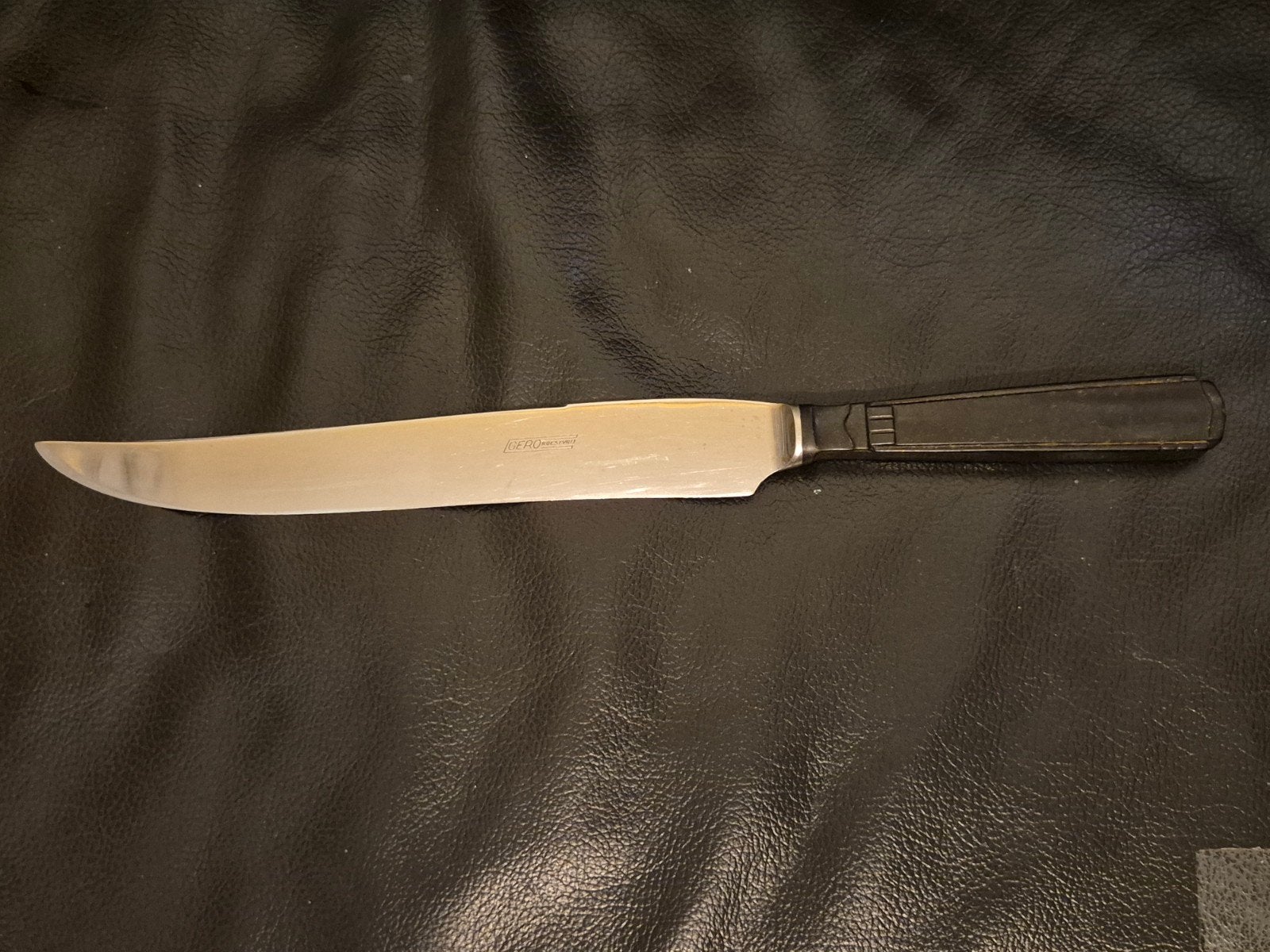 Gero Roestvrij Vleesmes met Bakkelieten handvat- Vintage Keu, Ophalen of Verzenden