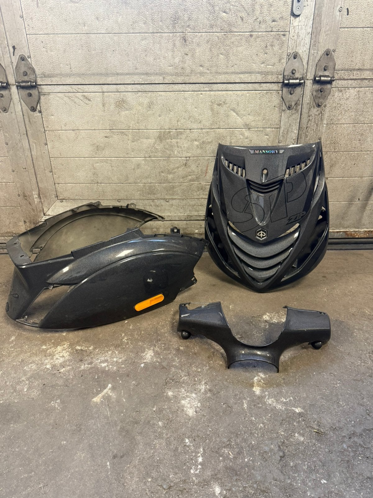 Zip Sp Kappenset psychedelic zwart grijs, Piaggio, A, Aplus, Ophalen of Verzenden