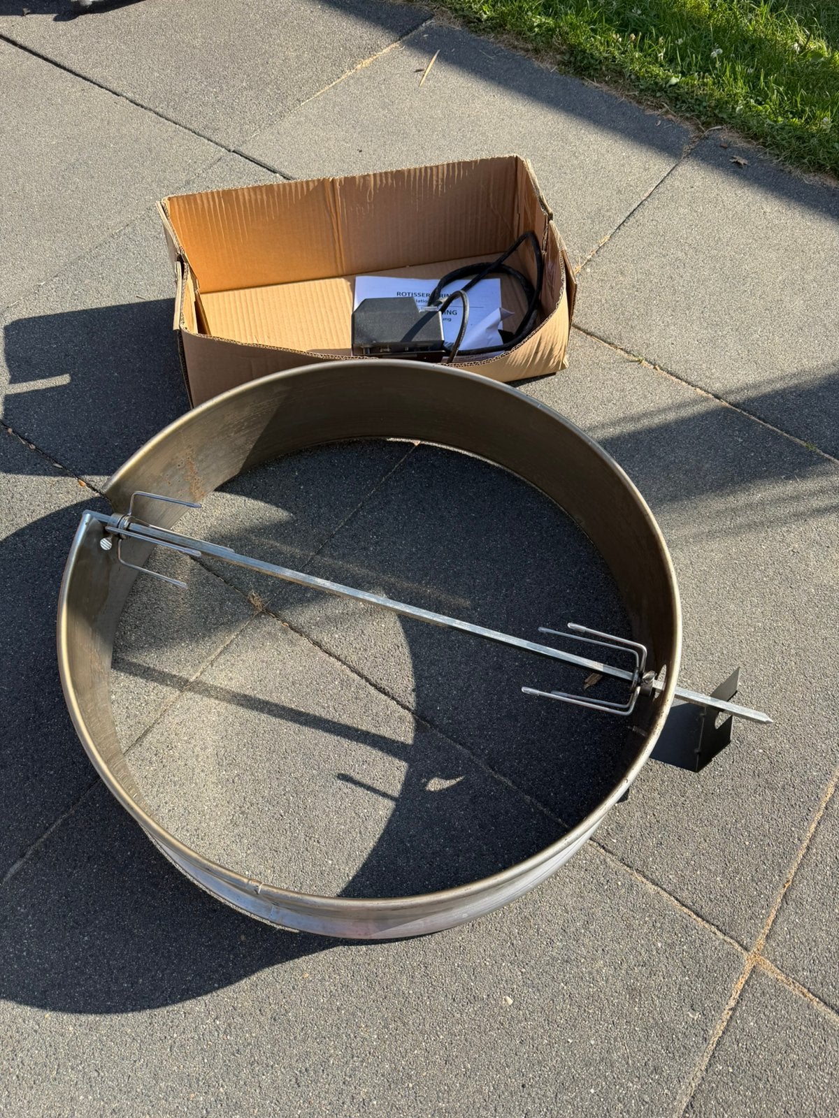 Rotisserie/draaispit Weber 57cm, Ophalen