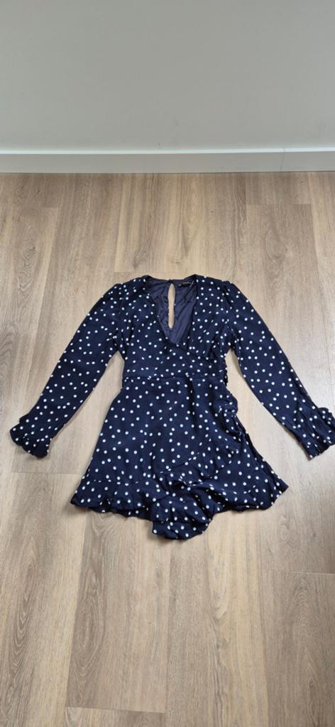 Playsuit met stippen, maat L, zara, Maat 38/40 (M), Blauw, Zara, Ophalen of Verzenden