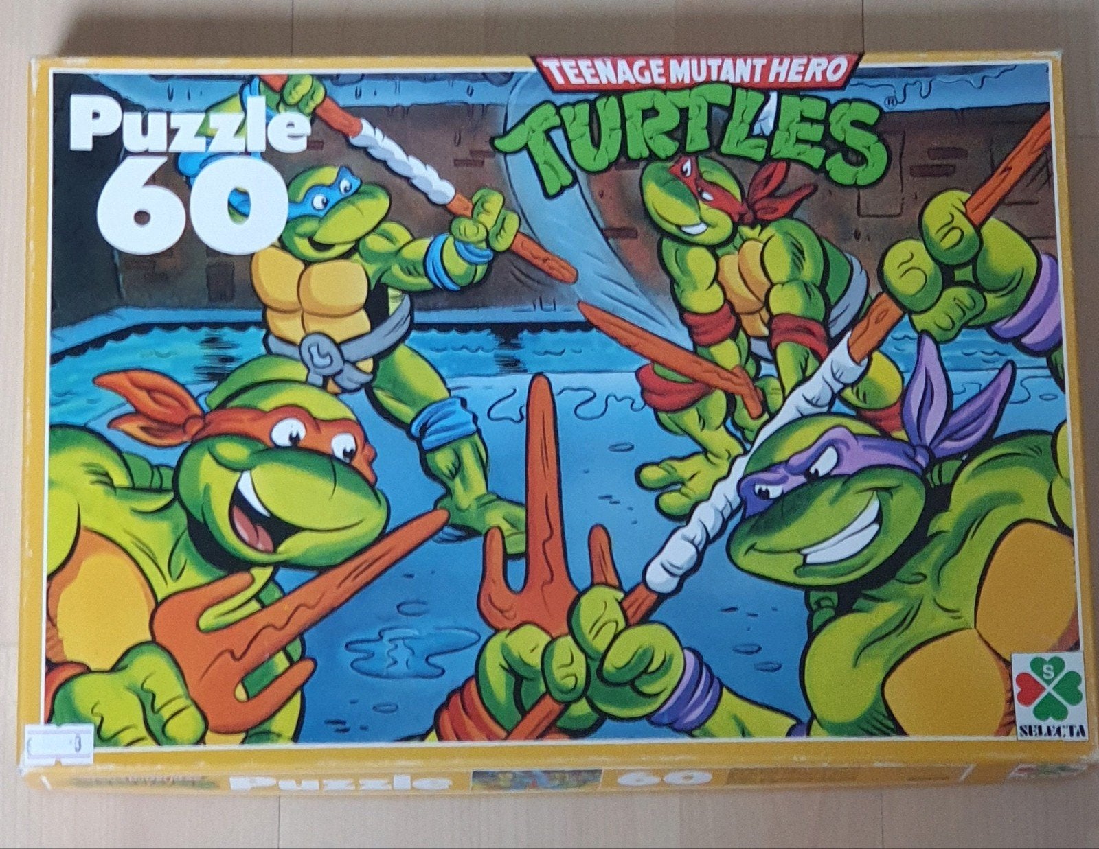 Te koop: Teenage Mutant Hero Turtles Legpuzzel 60 stukjes, Ophalen of Verzenden, Meer dan 50 stukjes, Gebruikt, 4 tot 6 jaar