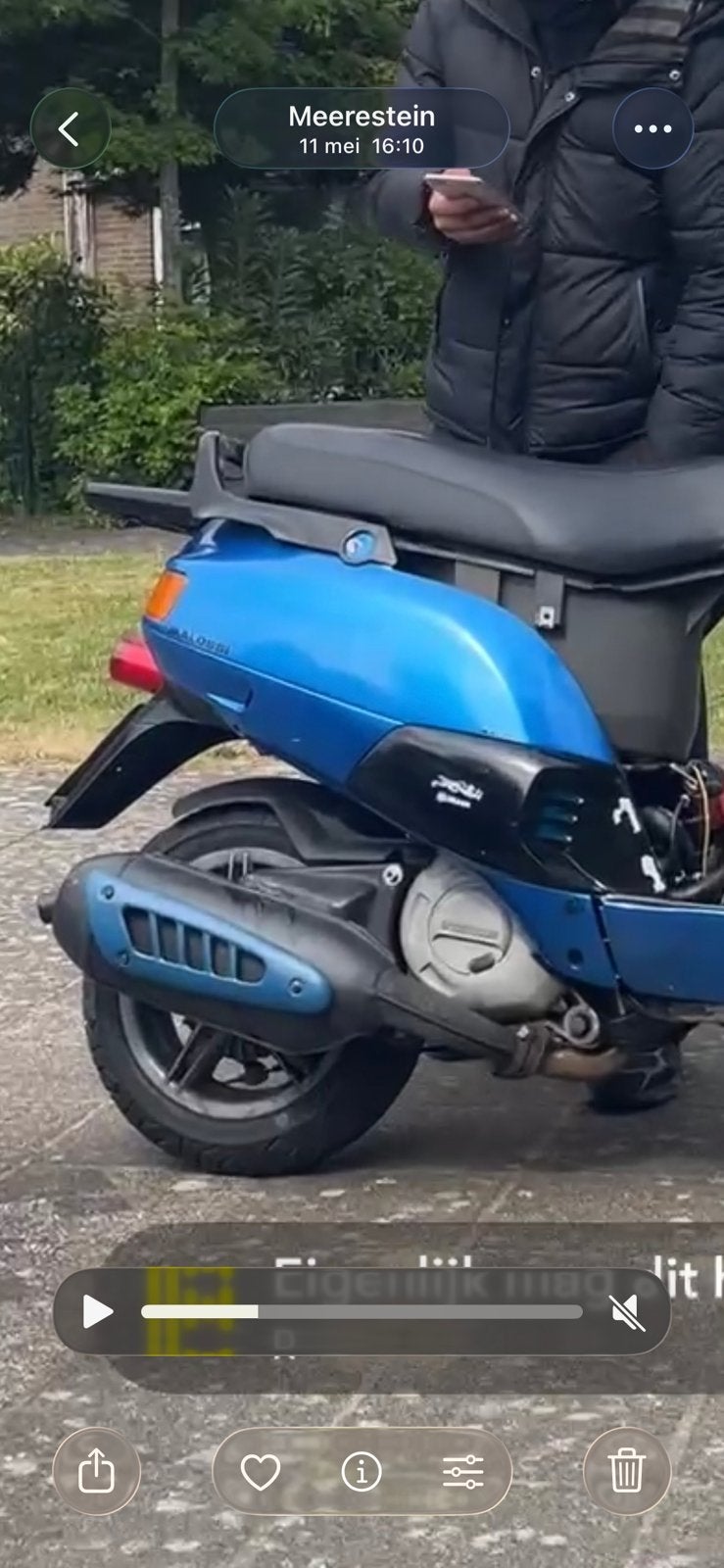 Sm04 rvs bocht, Fietsen en Brommers, Brommeronderdelen | Scooters, Ophalen, Zo goed als nieuw, Uitlaat, Piaggio
