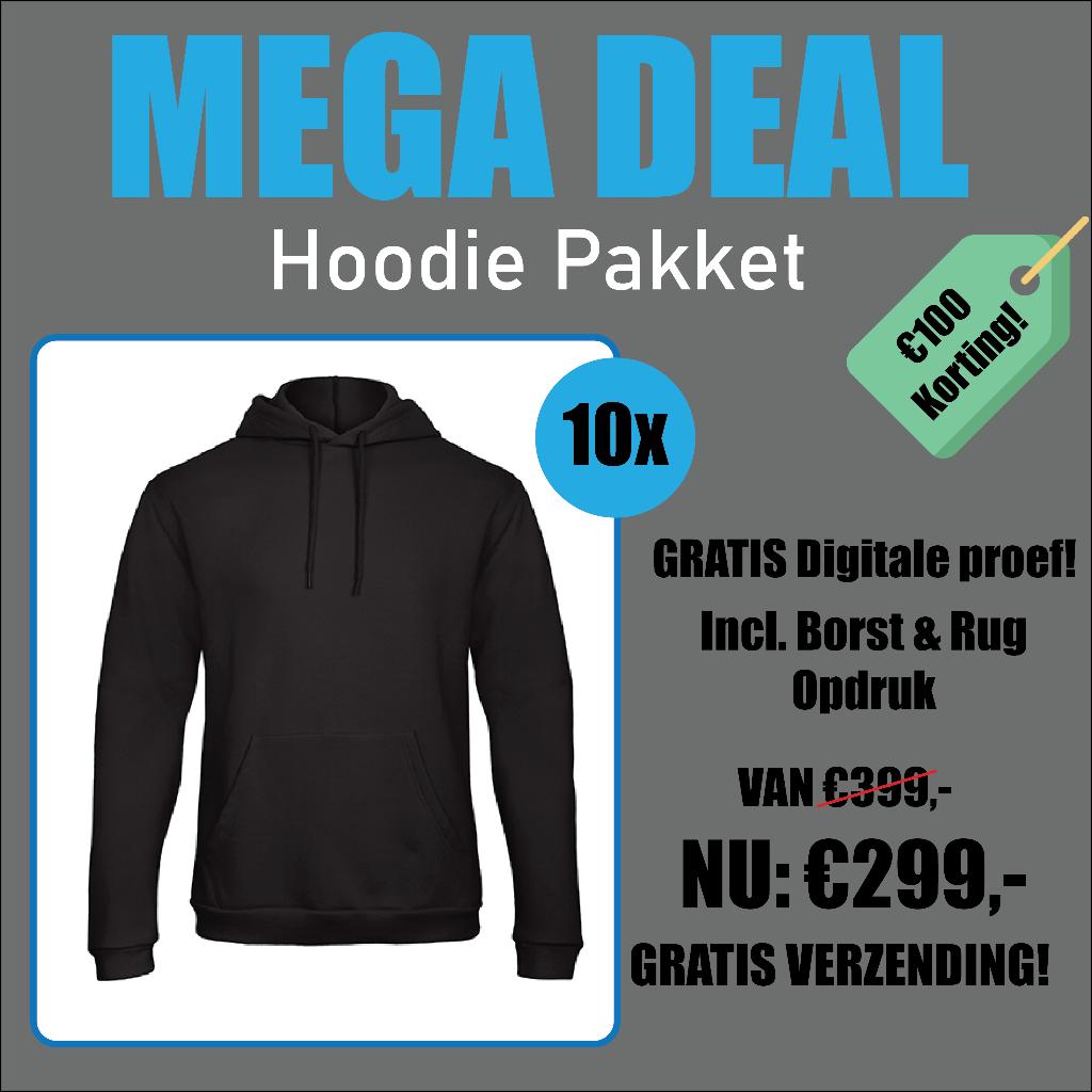 Goedkoop Kleding Bedrukken – T-shirt en Hoodie Pakketten, Ophalen of Verzenden, Nieuw, Maat 48/50 (M), Zwart