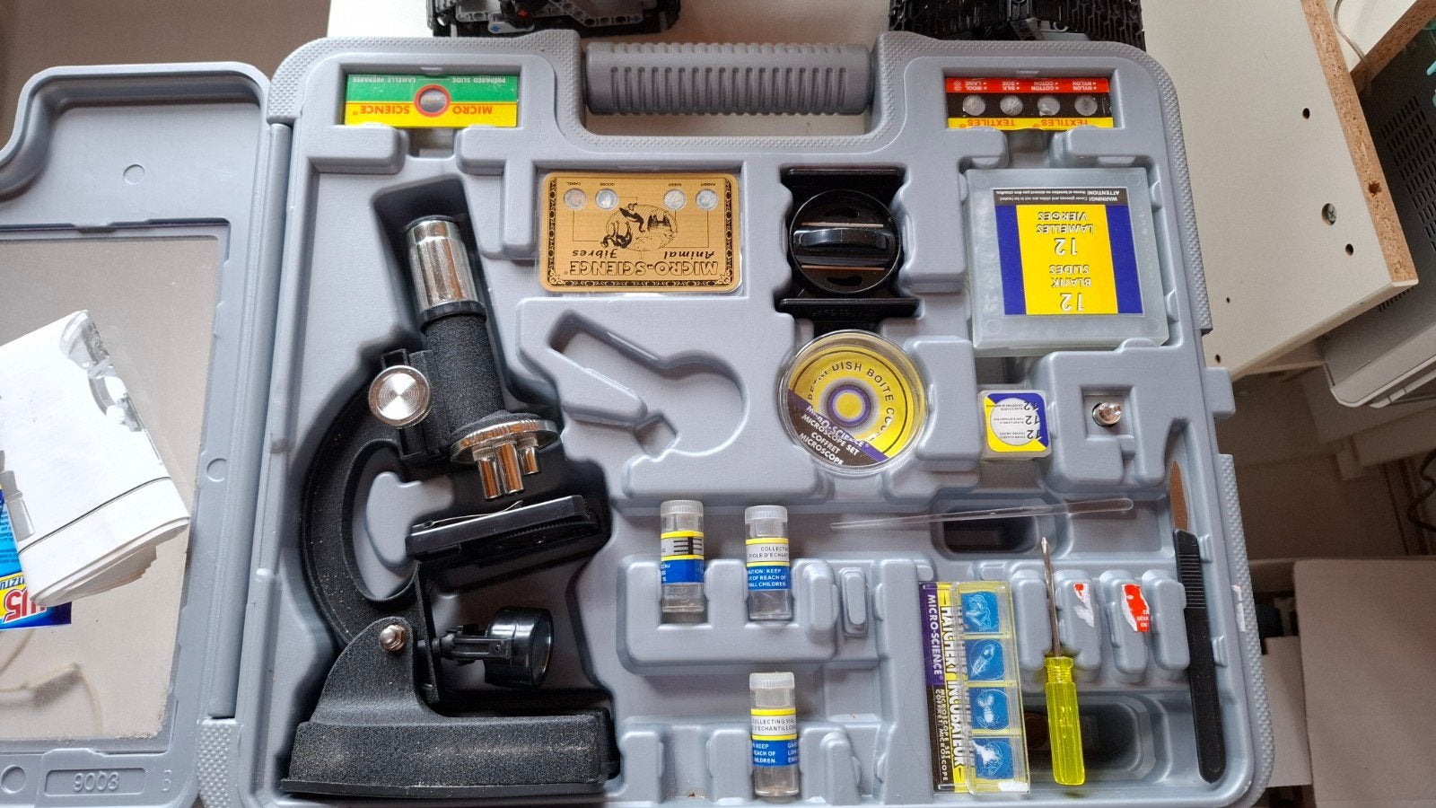 micro science, Audio, Tv en Foto, Ophalen, Gebruikt, Minder dan 400x, Biologische microscoop