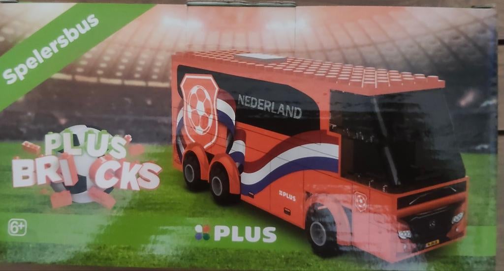 Plus Bricks Oranje spelersbus - Nieuw in doos, Ophalen of Verzenden, Nieuw, Overige merken