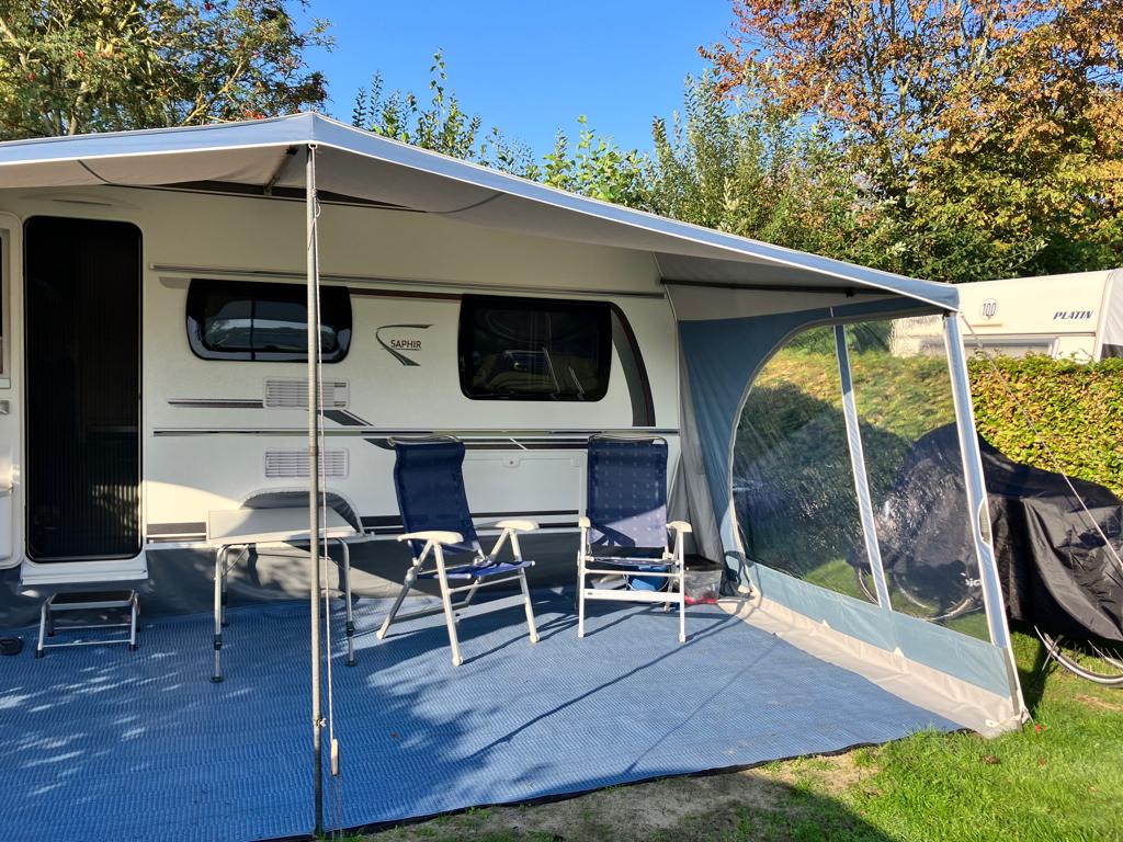 Isabella Sun Bleu Luifel (ZGAN), Caravans en Kamperen, Ophalen, Zo goed als nieuw