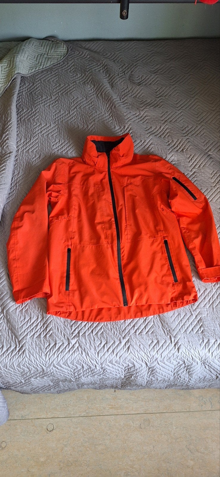 Waterdichte winterjas, Maat 52/54 (L), Oranje, Ophalen of Verzenden, Zo goed als nieuw