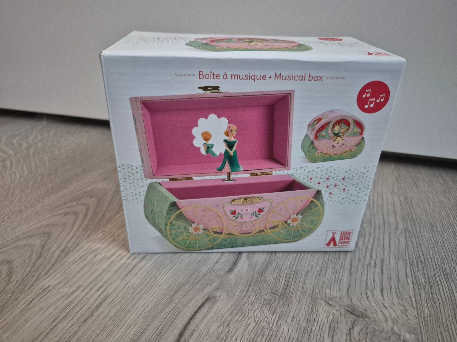 Muziekdoosje prinses koetsje - Little Big Friends, Kinderen en Baby's, Ophalen of Verzenden, Nieuw, Meisje