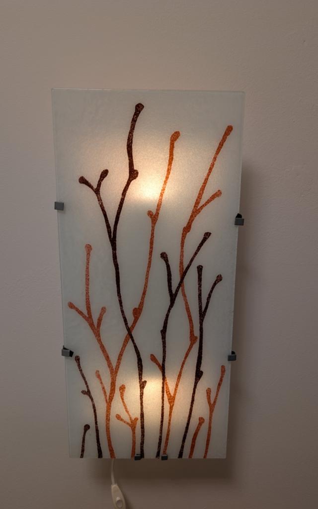 Moderne wandlamp met takkenmotief - Gyllen TYP V0409, Ophalen, Zo goed als nieuw, Glas