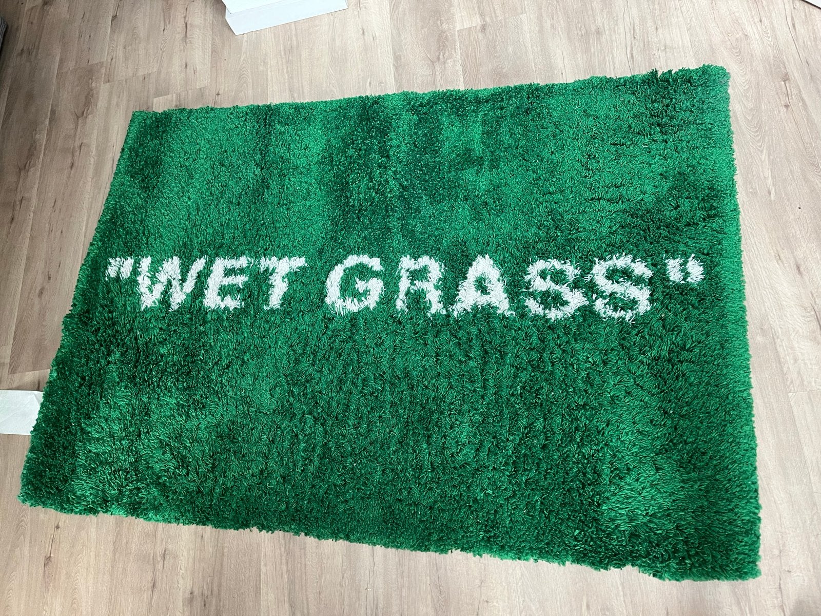 IKEA x Virgil Abloh MARKERAD "WET GRASS" vloerkleed, Ophalen, 100 tot 150 cm, Zo goed als nieuw, 150 tot 200 cm