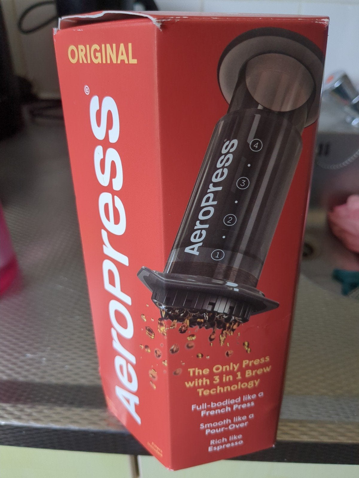 AeroPress Original Koffiezetapparaat - Nieuw in doos, Ophalen of Verzenden, Nieuw, Koffiemachine, Gemalen koffie
