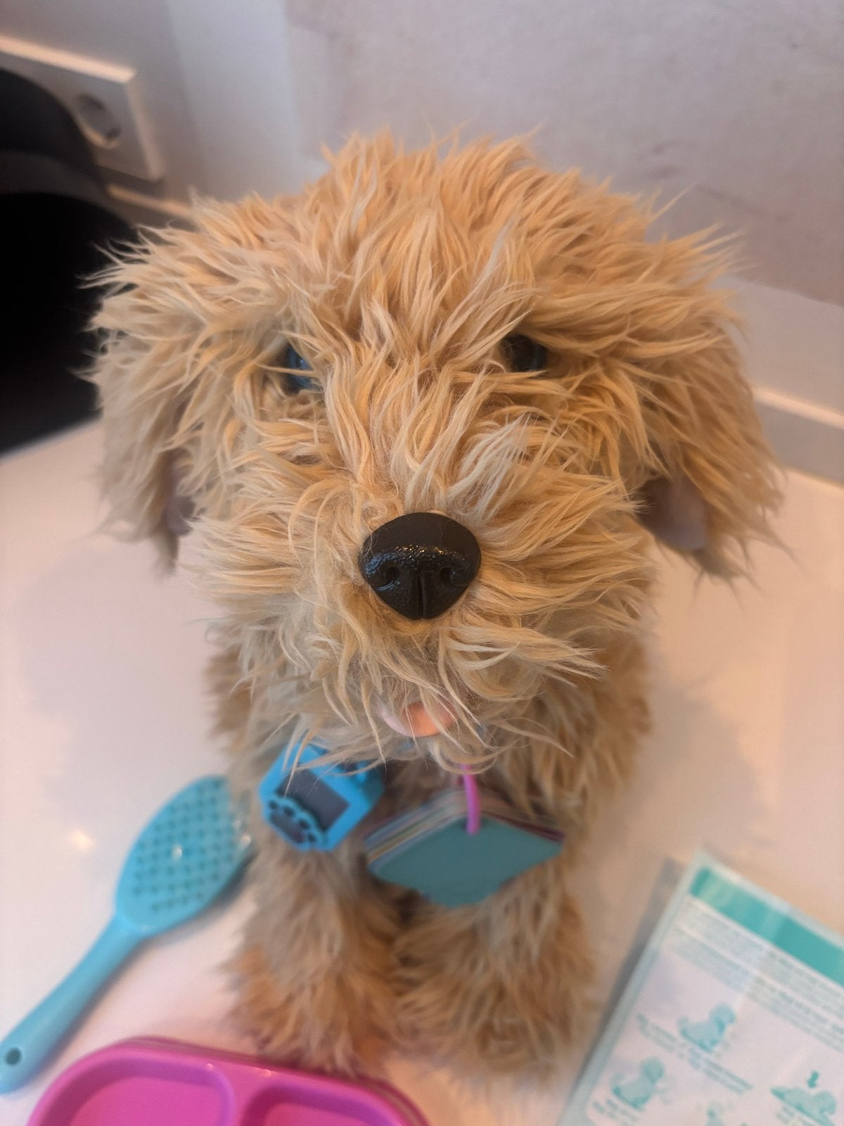 Moji Labradoodle: Interactieve Hond - Reageert op Stem & Aan, Ophalen of Verzenden, Zo goed als nieuw, Jongen of Meisje
