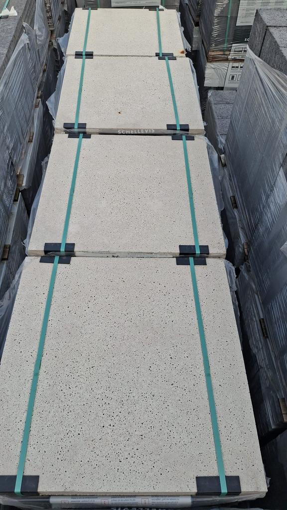 50% korting Oud Hollandse tegels crème 60x60 of 80x80, Ophalen, Nieuw, 10 m² of meer, Beton