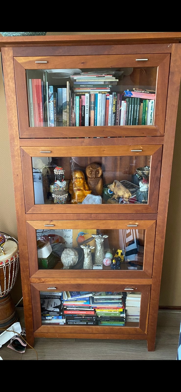 Nog zeer mooie vitrine/boekenkast 100€, Ophalen, 50 tot 100 cm, Zo goed als nieuw, 150 tot 200 cm
