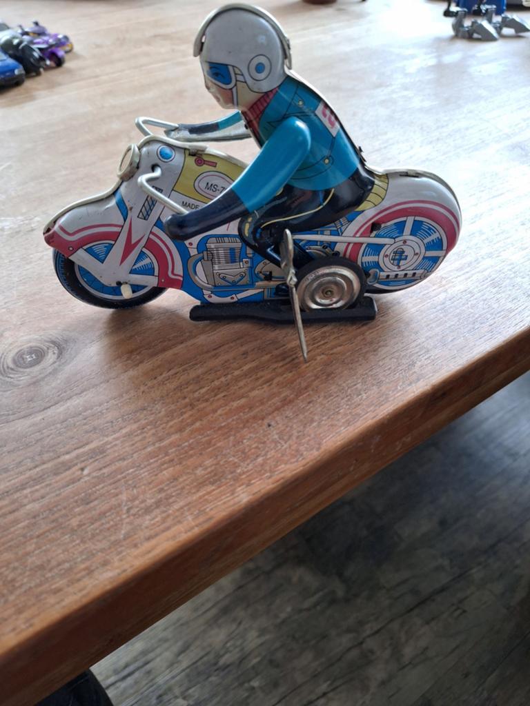 Nostalgische wind up toy motor in top staat, Ophalen of Verzenden