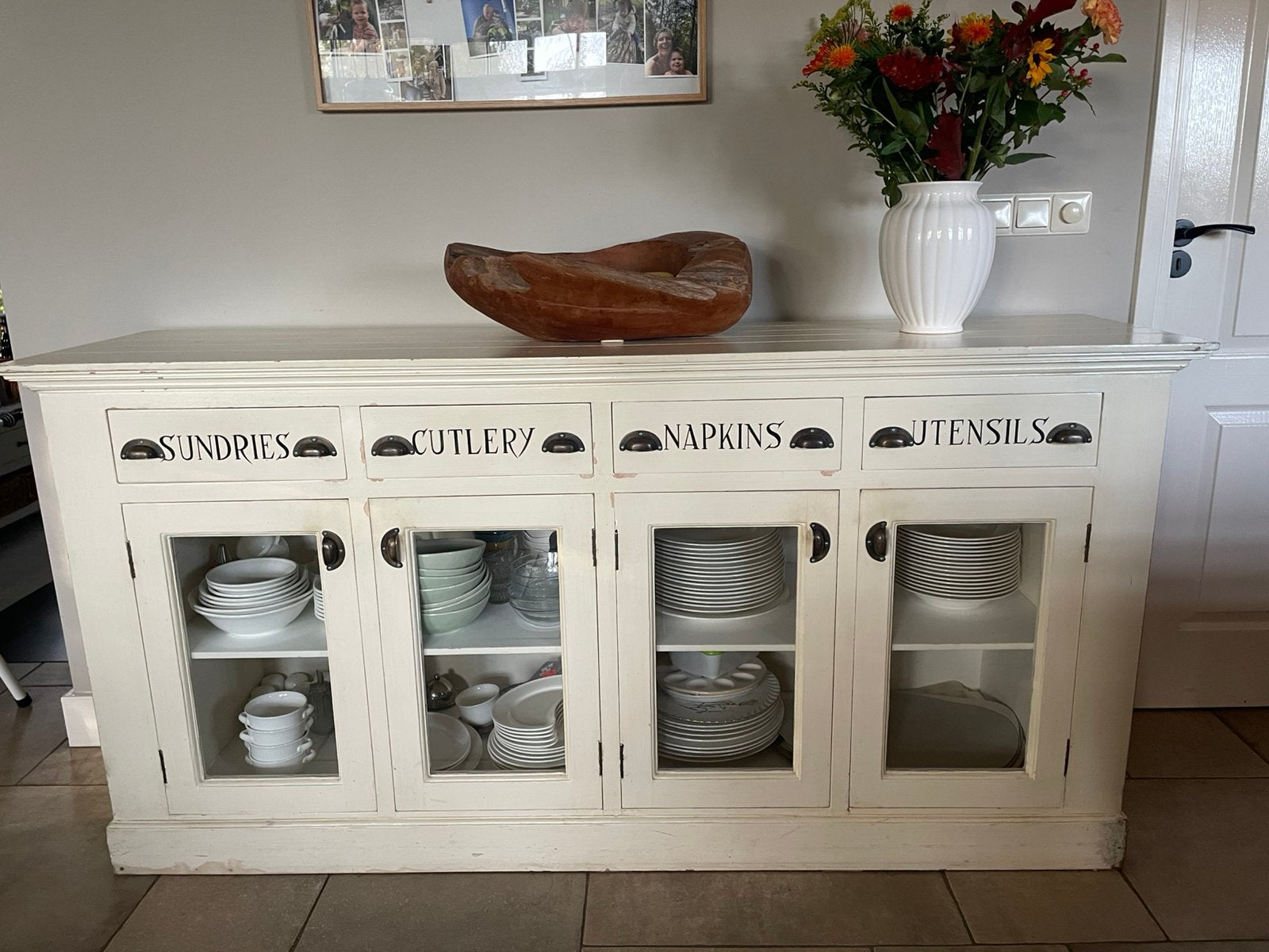 Mooi Riviera Maison dressoir, Gebruikt, 150 tot 200 cm, Met lade(s), Ophalen of Verzenden