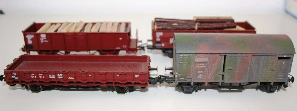 4 stuks Goederenwagons, Niet ingevuld, Gebruikt, Verzenden, Gelijkstroom of Wisselstroom