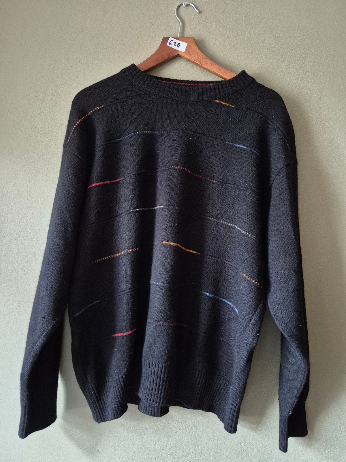 Vintage Westbury Grandpa Sweater Maat L  Jaren '80/'90 Stijl, Maat 52/54 (L), ScotsPine, Zwart, Ophalen of Verzenden