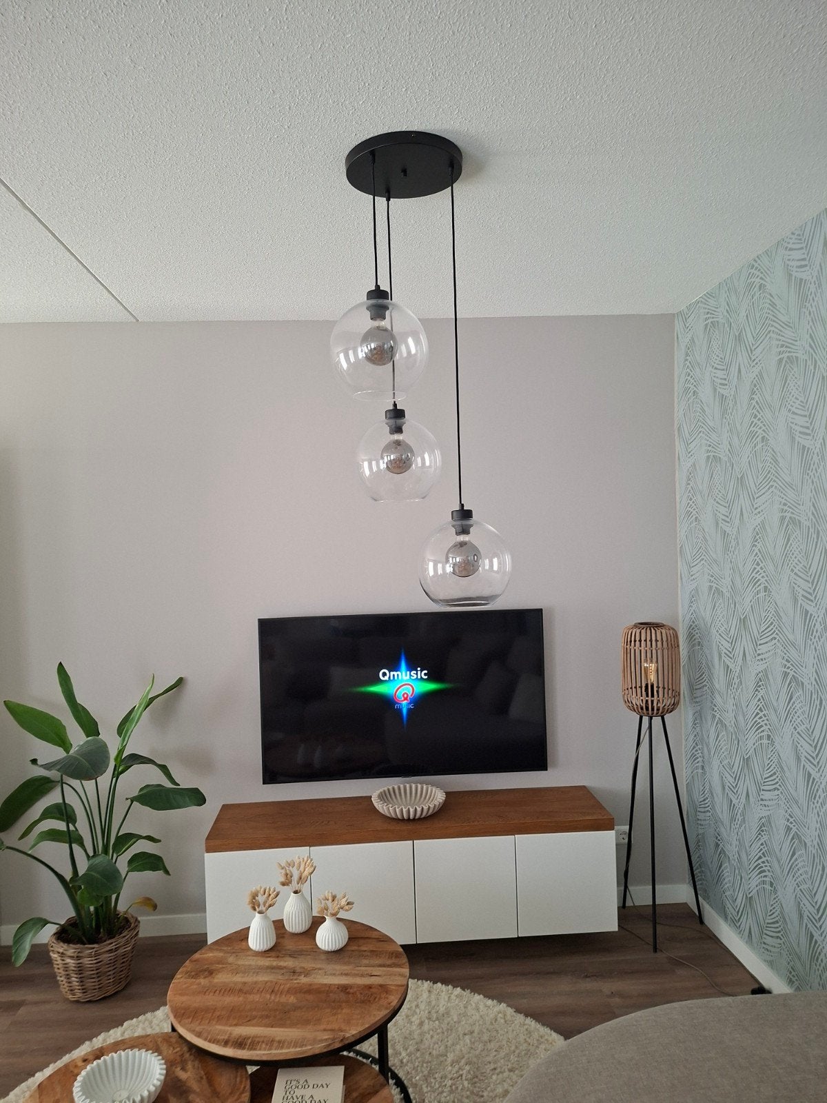Lampen glazen bollen, Ophalen of Verzenden, Zo goed als nieuw, Glas