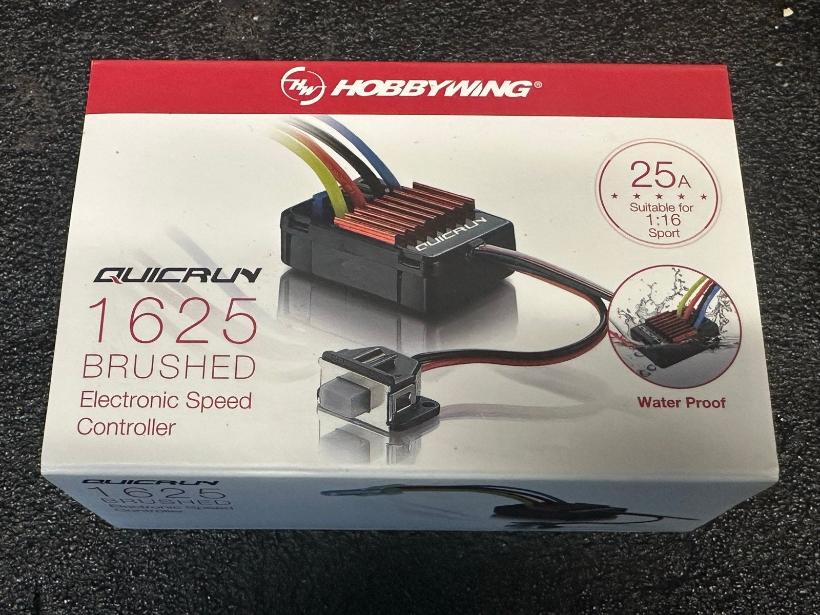 Hobbywing QuicRun 1625 Brushed Electronic Speed Controller, Overige merken, 1:32 tot 1:50, Overige typen, Nieuw