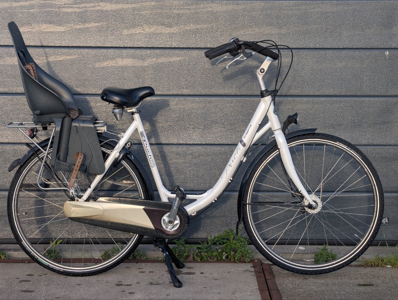 Puch Elegance Moederfiets met kinderzitje, Fietsen en Brommers, Overige merken, Puch, Puch, Zo goed als nieuw