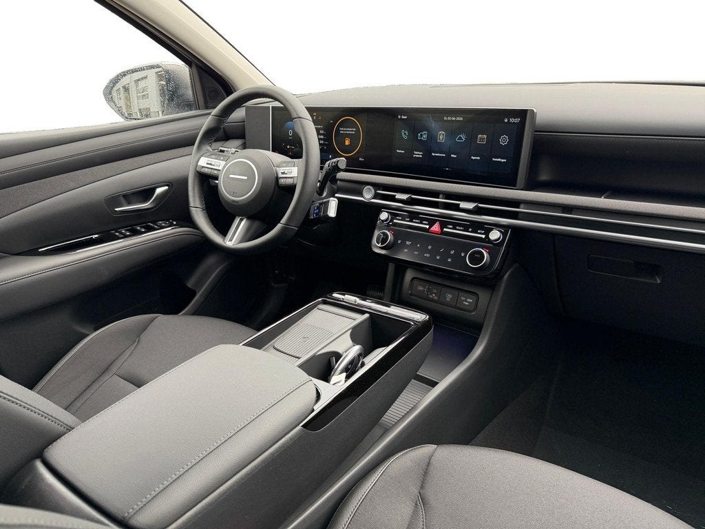 Hyundai Tucson 1.6 T-GDI HEV Comfort Smart | NU TOT €11.50, Auto's, Euro 6, 4 cilinders, Leder en Stof, Wit