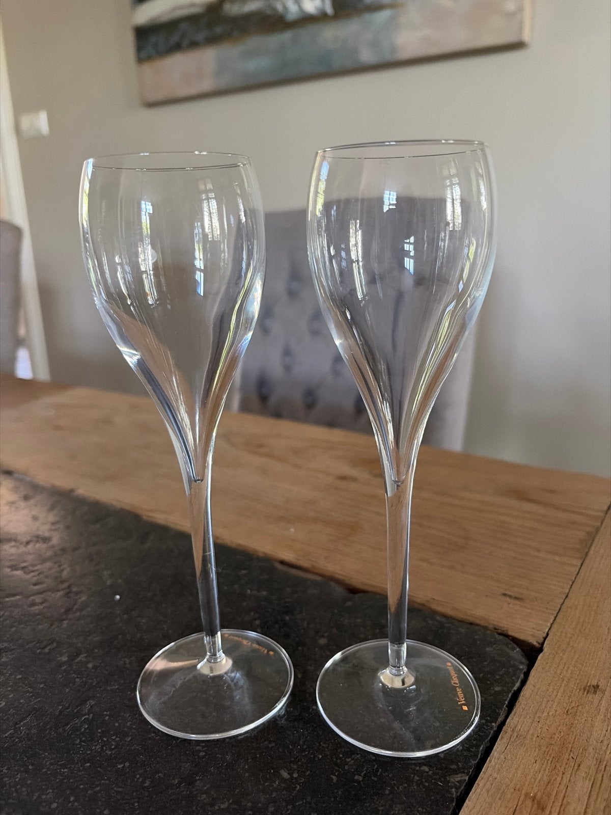 Set van 2 Veuve Clicquot champagneglazen, Ophalen of Verzenden
