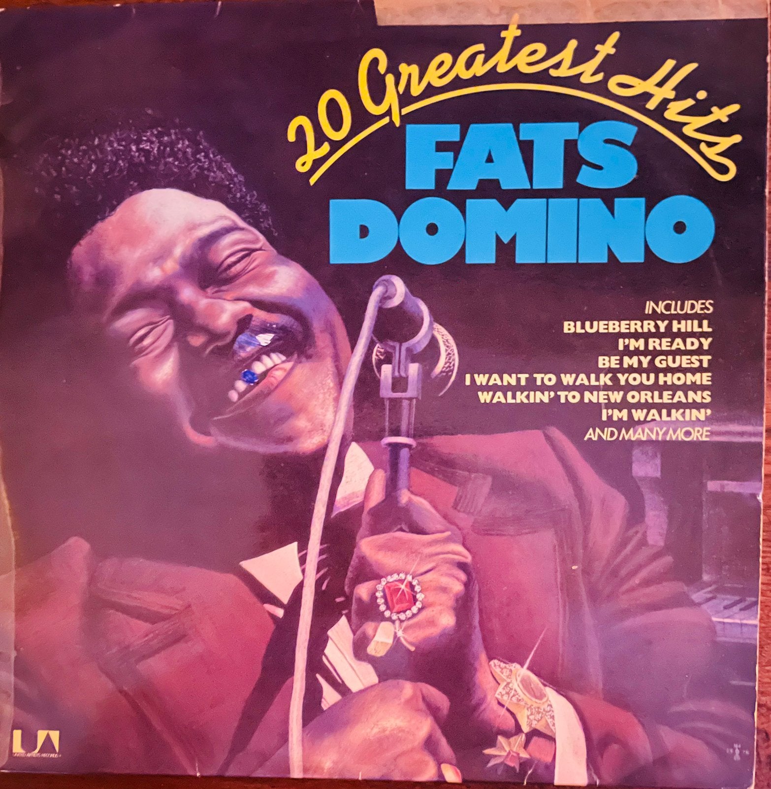 Lp van Fats Domino 20 Greatest Hits 1976, LP, Gebruikt, Blues Rock, Originele persing