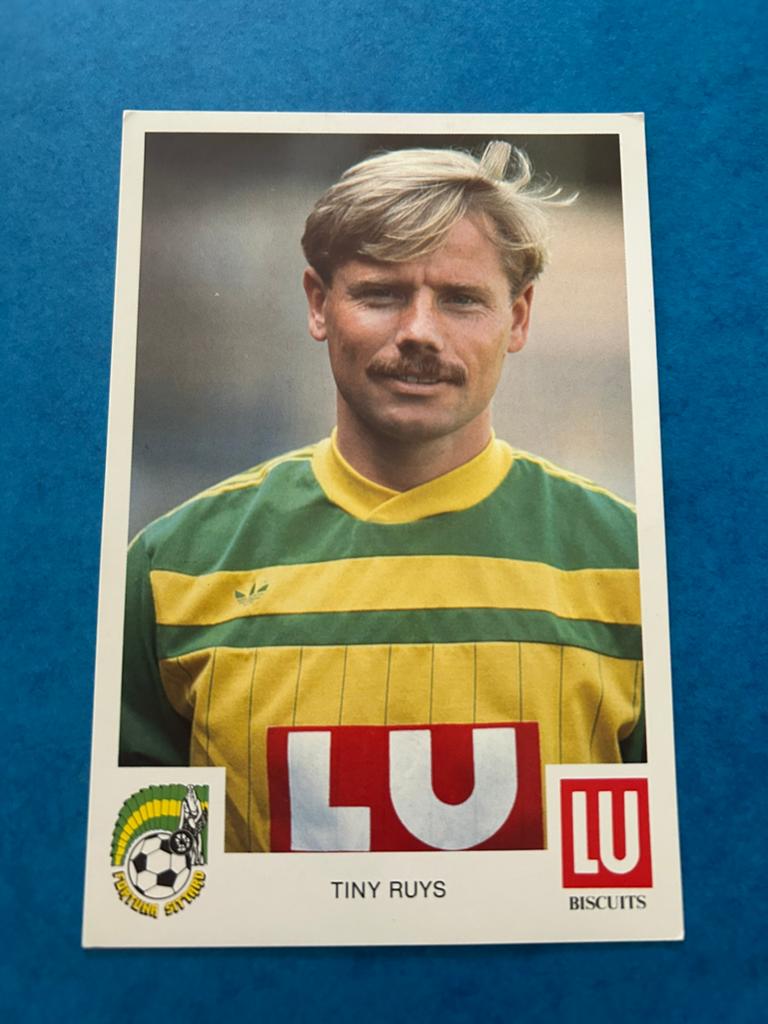 Tiny Ruys - Fortuna Sittard - Spelerskaart, Verzamelen, Sportartikelen en Voetbal, Verzenden, Zo goed als nieuw, Overige binnenlandse clubs