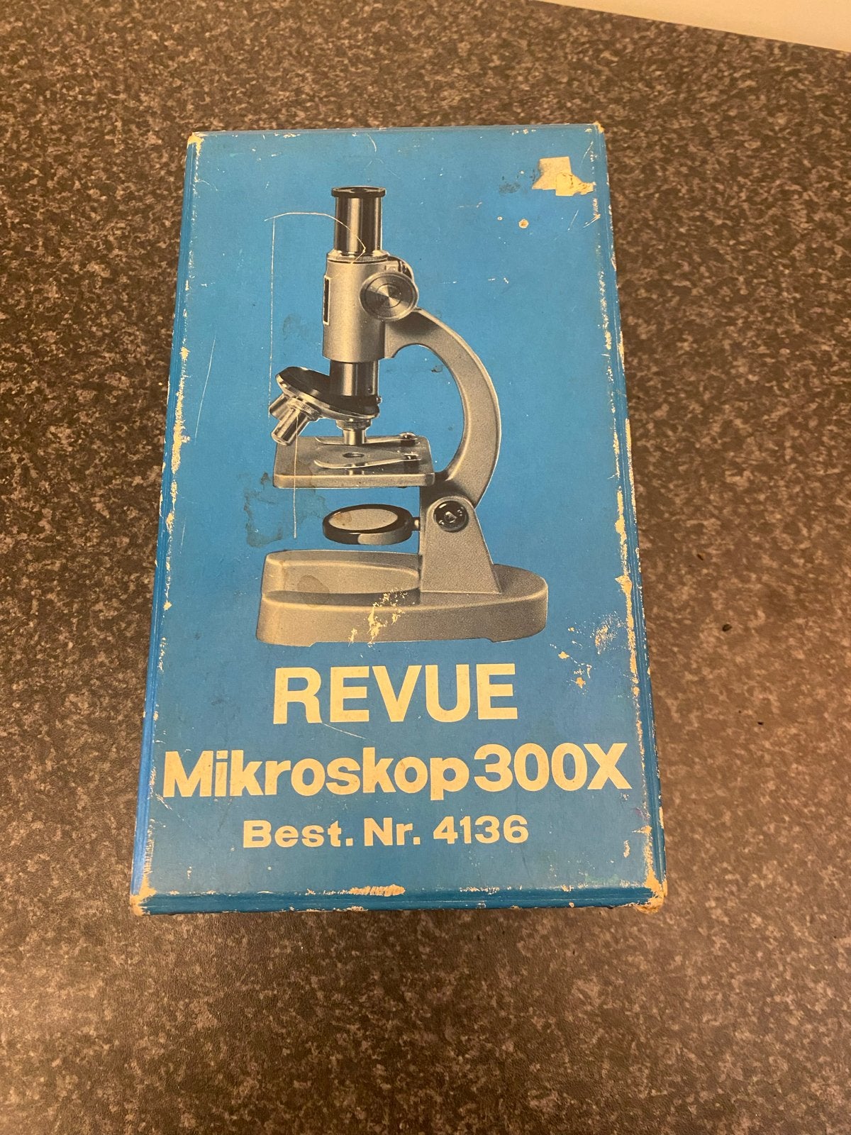 Vintage Revue Mikroskop 300X - Best. Nr. 4136, Ophalen of Verzenden, Gebruikt, Minder dan 400x, Biologische microscoop